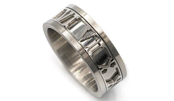 Roman Numeral Spinner Ring