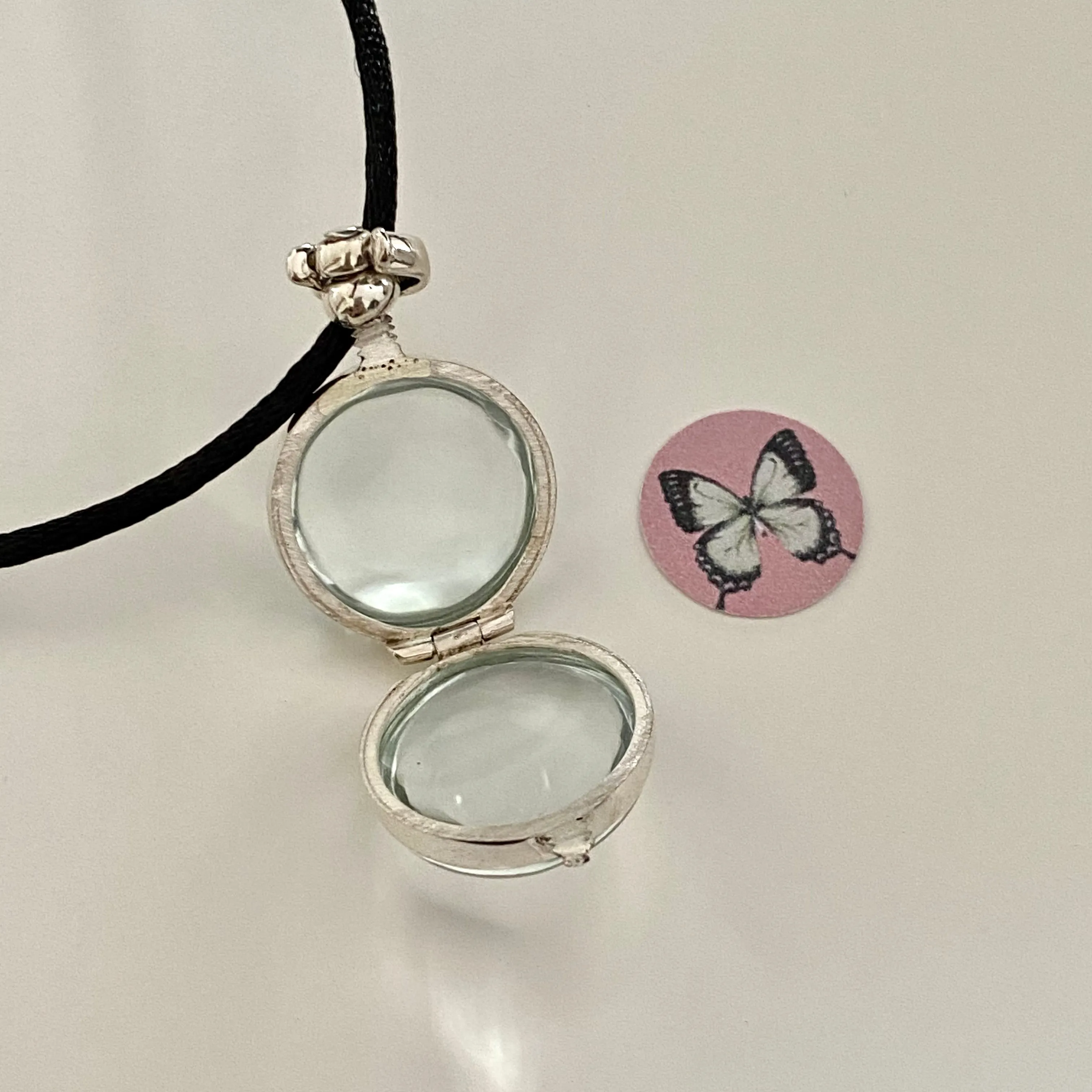 Round Silver Locket - Medium