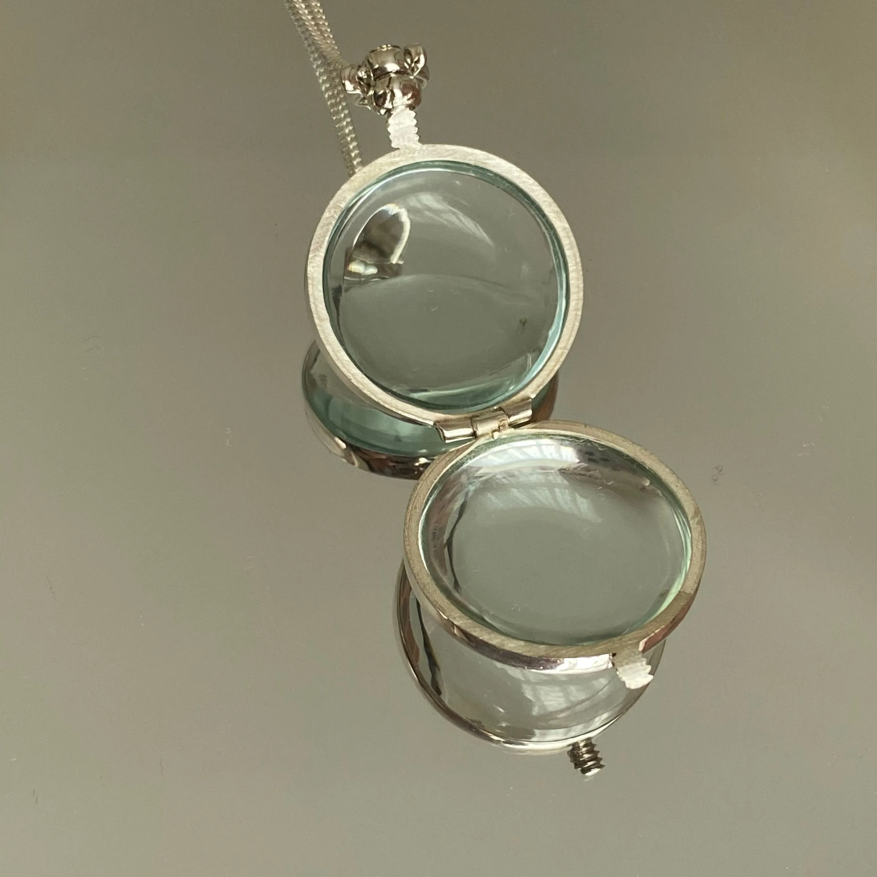 Round Silver Locket - Small