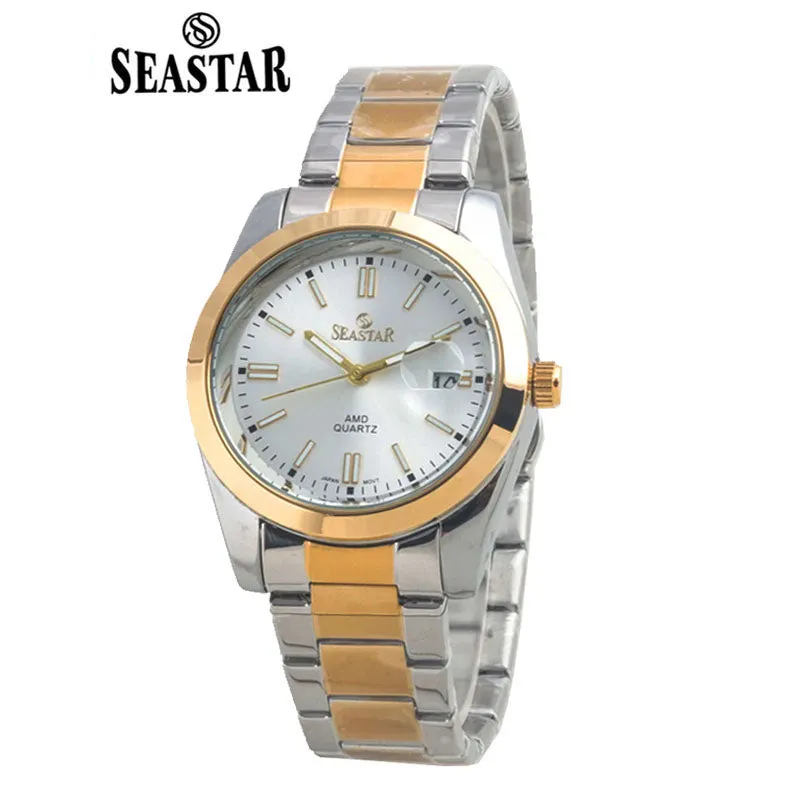 SEASTAR Original Brand Stainless Steel Band Wrist Watch For Men With Brand (Box & Bag)-S211