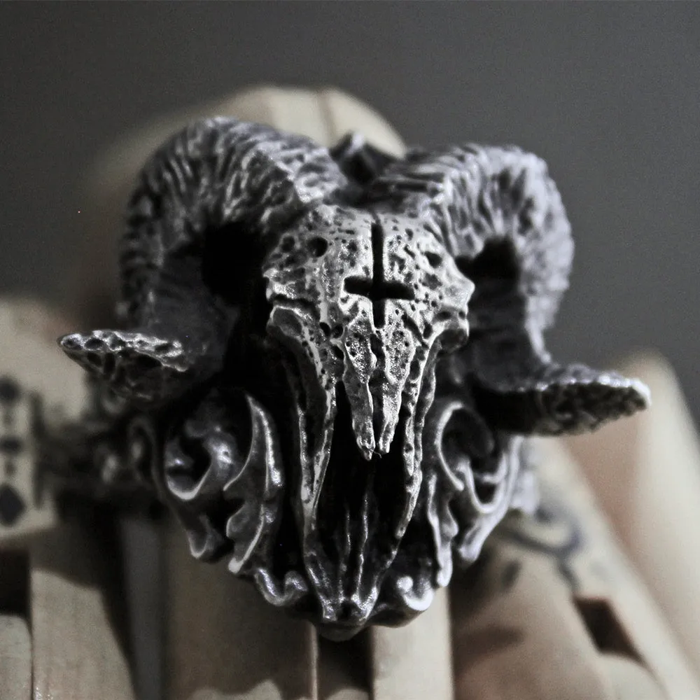 Stainless Steel Unique Punk Gothic Skull Men Fashion Ring