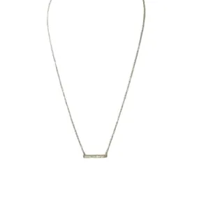 Sterling Silver Gold Plated Bar Necklace