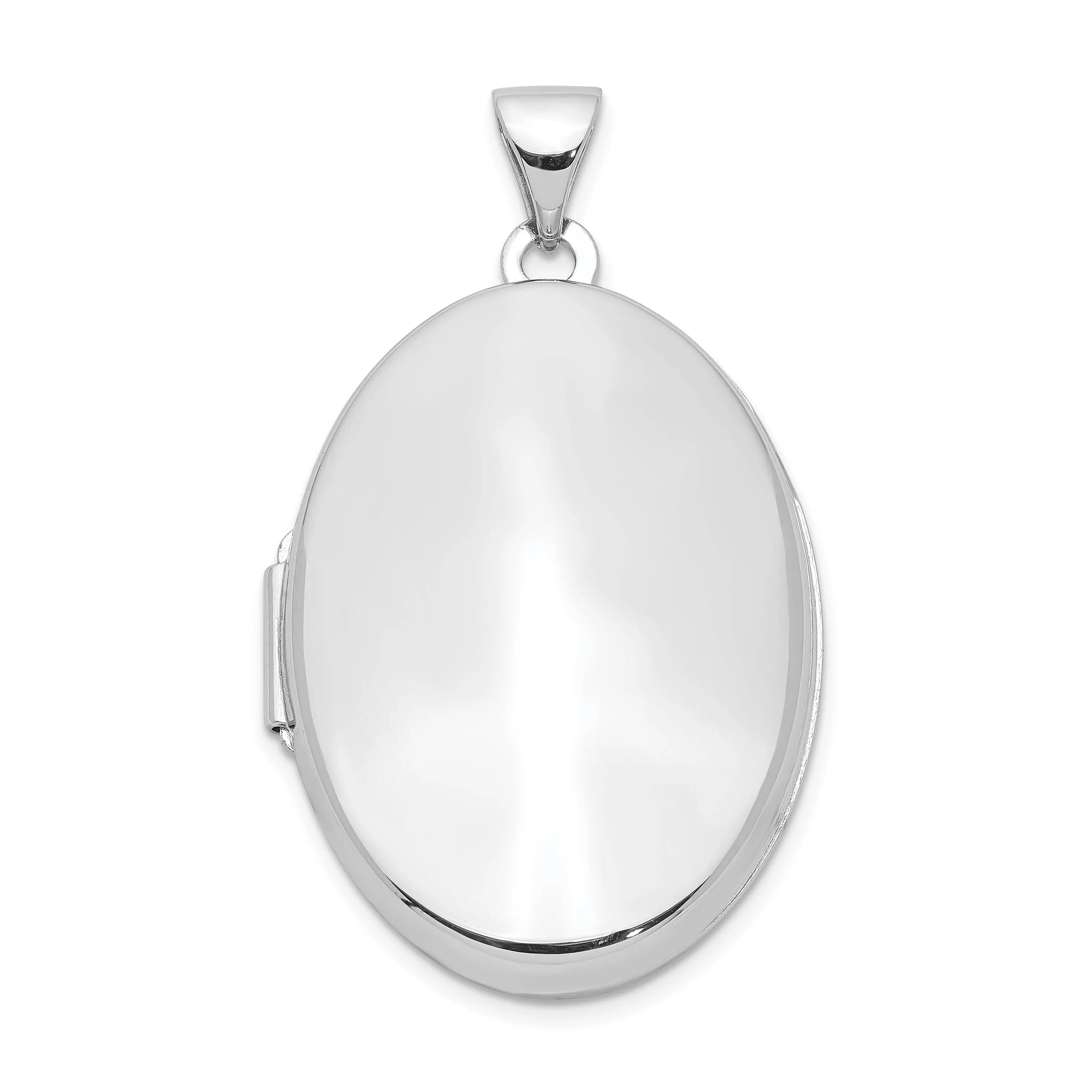 Sterling Silver Polished 26MM 2-Frame Oval Locket