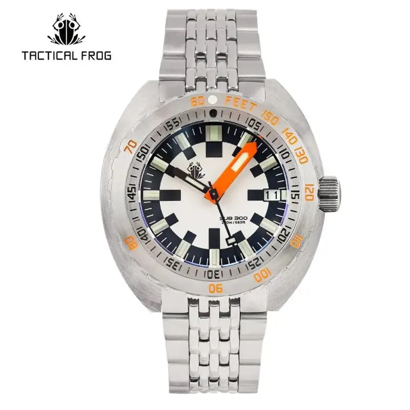 Tictical Frog Watch V3 for Men SUB300T Army Dial Sapphire NH35 Automatic Mechanical Watches 20ATM Waterproof Luminous Religio