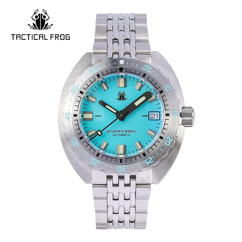 Tictical Frog Watch V3 for Men SUB300T Army Dial Sapphire NH35 Automatic Mechanical Watches 20ATM Waterproof Luminous Religio