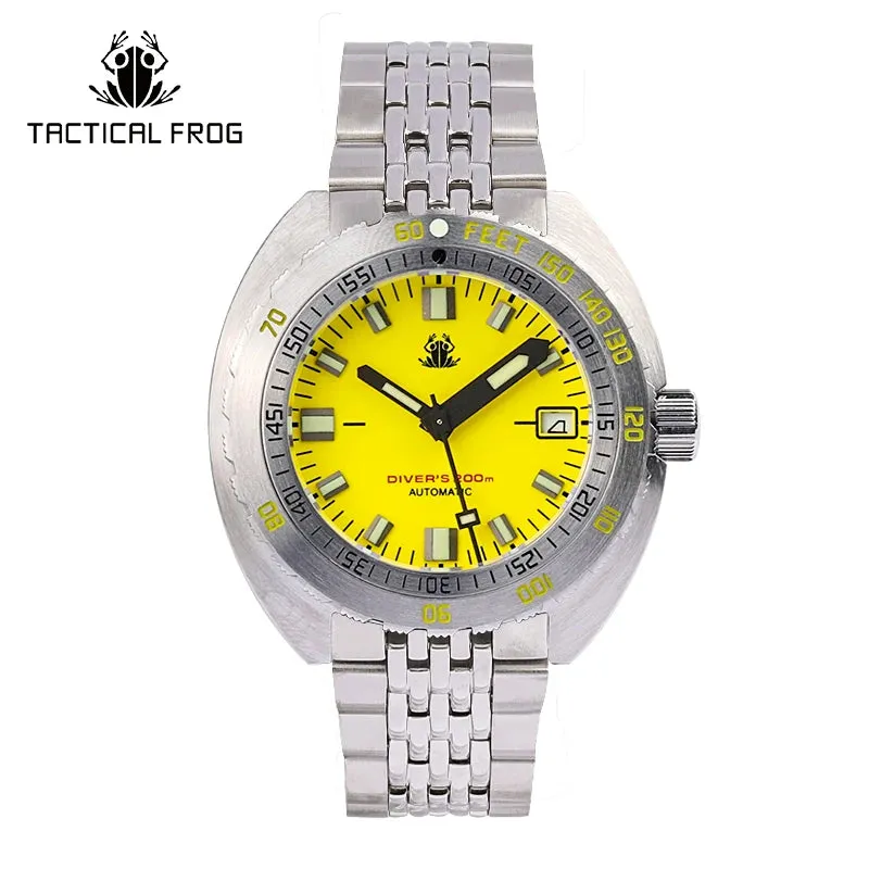 Tictical Frog Watch V3 for Men SUB300T Army Dial Sapphire NH35 Automatic Mechanical Watches 20ATM Waterproof Luminous Religio