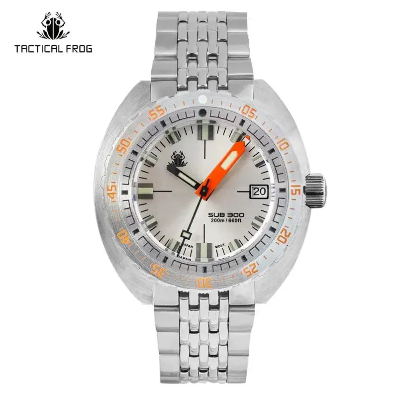 Tictical Frog Watch V3 for Men SUB300T Army Dial Sapphire NH35 Automatic Mechanical Watches 20ATM Waterproof Luminous Religio