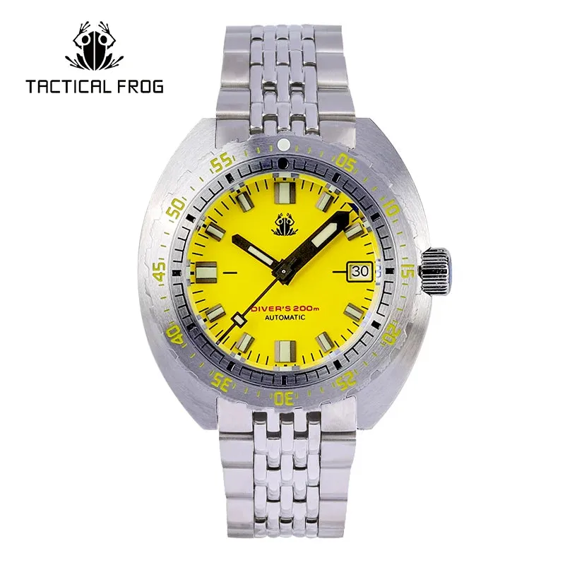 Tictical Frog Watch V3 for Men SUB300T Army Dial Sapphire NH35 Automatic Mechanical Watches 20ATM Waterproof Luminous Religio