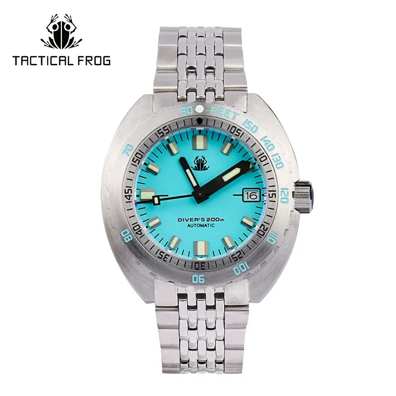 Tictical Frog Watch V3 for Men SUB300T Army Dial Sapphire NH35 Automatic Mechanical Watches 20ATM Waterproof Luminous Religio