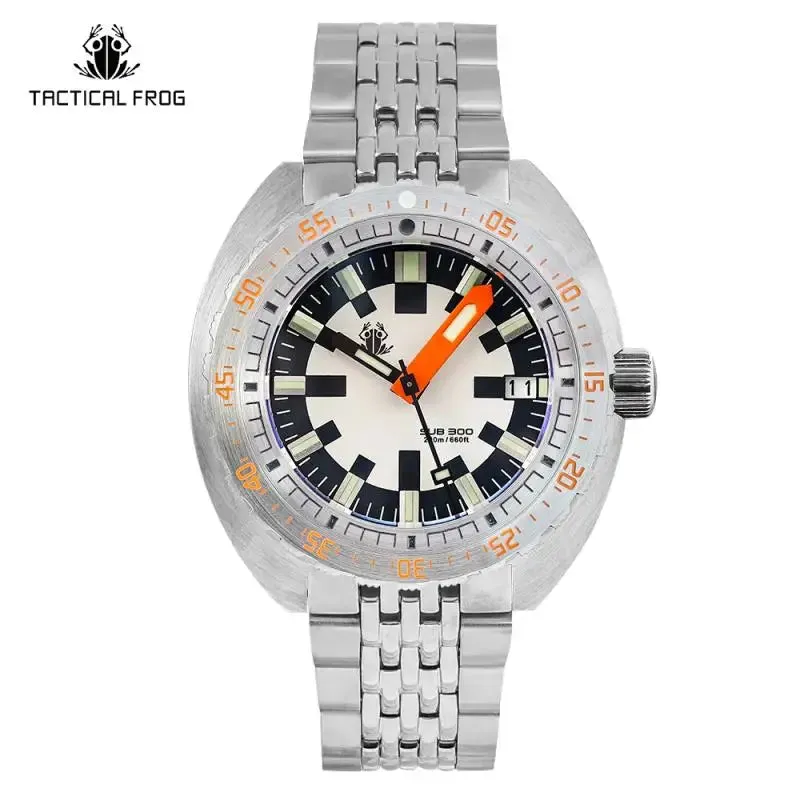 Tictical Frog Watch V3 for Men SUB300T Army Dial Sapphire NH35 Automatic Mechanical Watches 20ATM Waterproof Luminous Religio