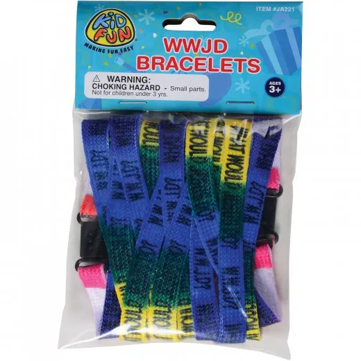 Vacation Bible School WWJD Bracelets (One Dozen)