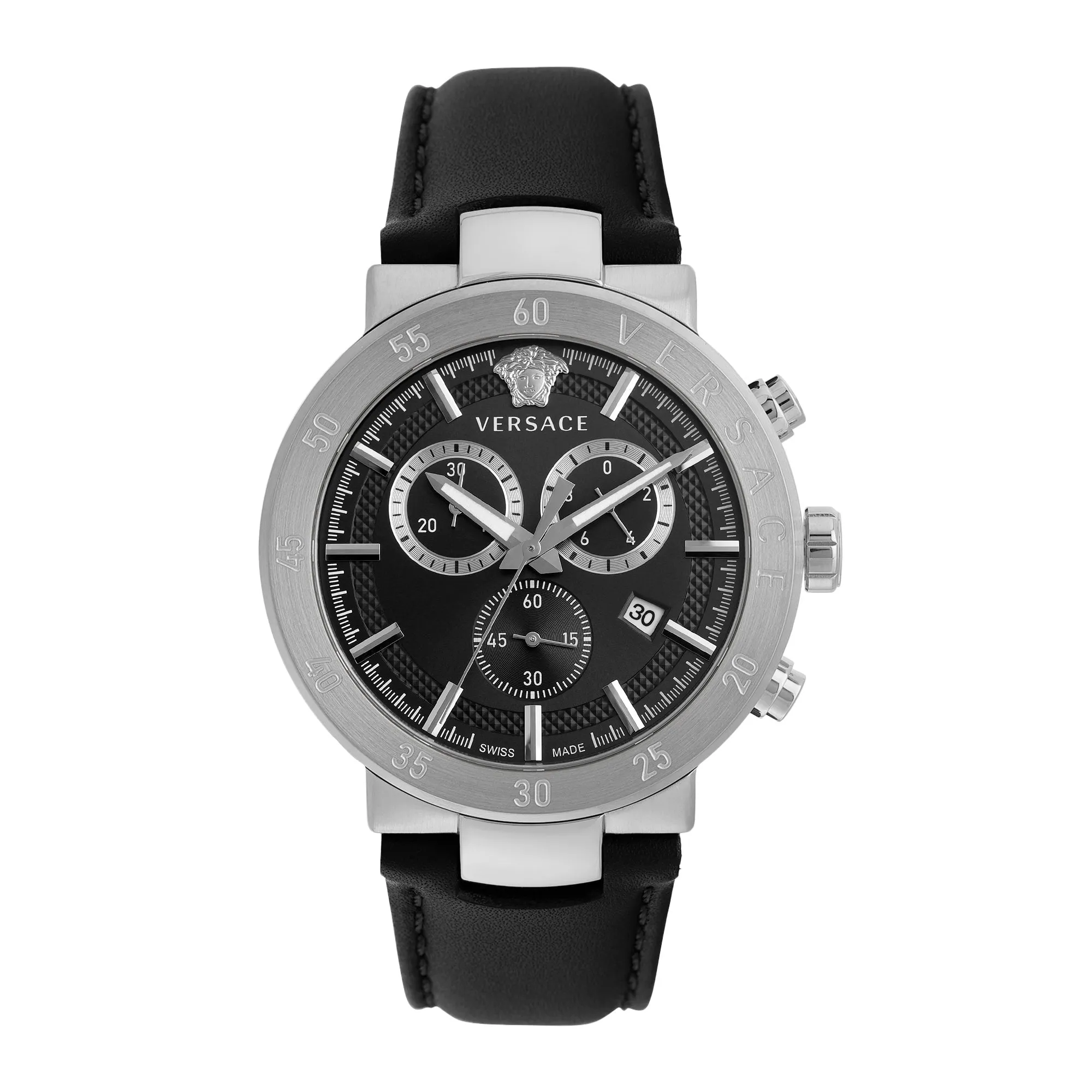 Versace Black Dial Analog Men Watch - VEPY00120