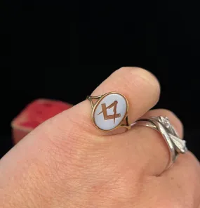 Victorian Sardonyx Masonic Signet Ring