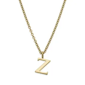 Z Letter Gold Necklace